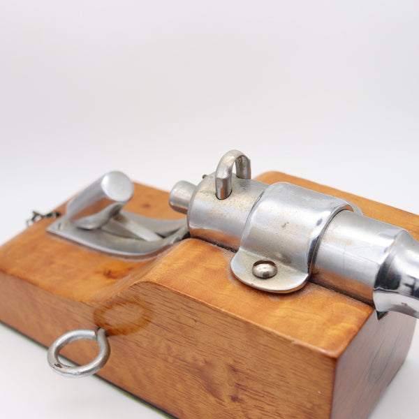FRENCH 1930-35 Art Deco Display Desk Battery Cannon In Steel