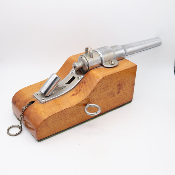 FRENCH 1930-35 Art Deco Display Desk Battery Cannon In Steel