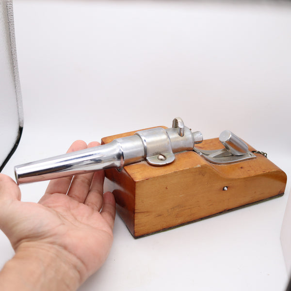 FRENCH 1930-35 Art Deco Display Desk Battery Cannon In Steel