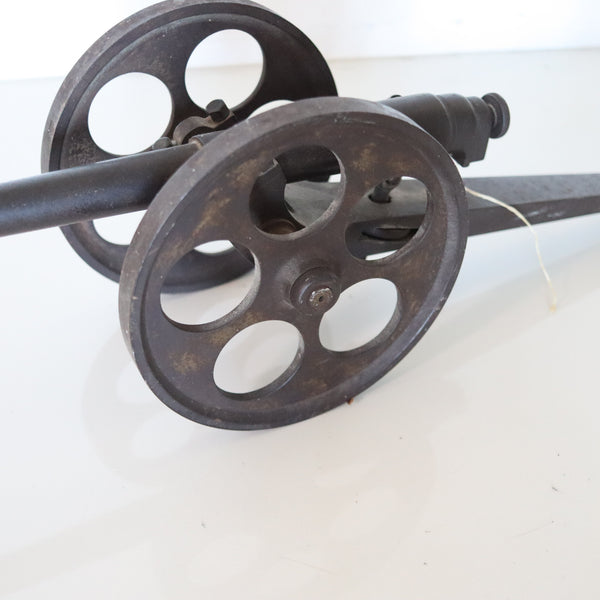 CANNON 1910 Massive British Made Signal Cannon In Blackened Iron Steel & Bronze