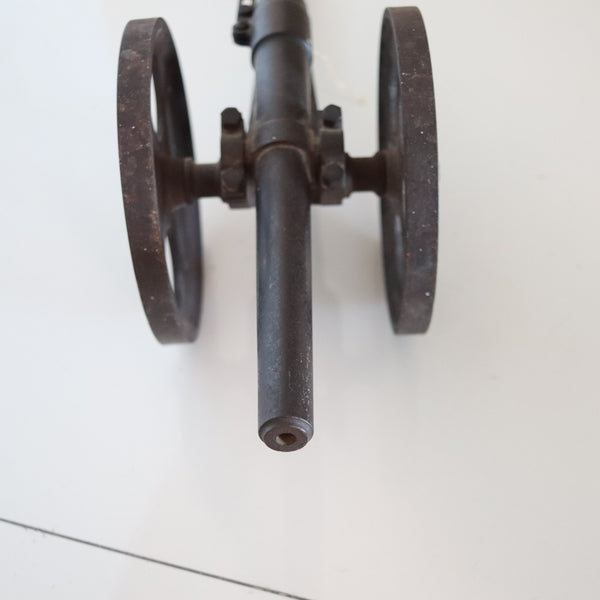 CANNON 1910 Massive British Made Signal Cannon In Blackened Iron Steel & Bronze