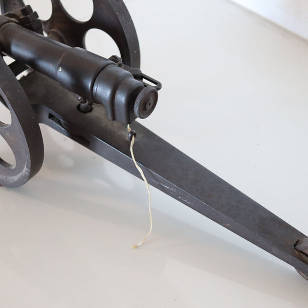 CANNON 1910 Massive British Made Signal Cannon In Blackened Iron Steel & Bronze