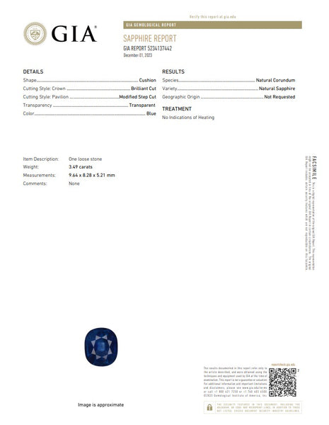 -Gia Certified Cocktail Ring In Platinum With 5.79 Ctw In Sapphire And Diamonds