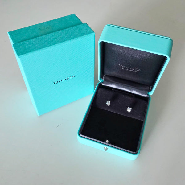 TIFFANY & CO. Gia Certified 2.01 Cwt D VVS-1 Diamonds Studs Earrings In Platinum