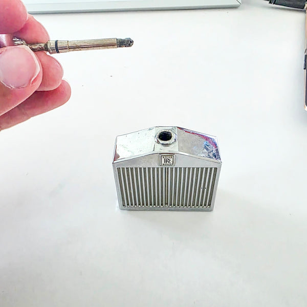 ROLLS ROYCE 1940-50 London Pocket Striker Lighter In Chromed Steel