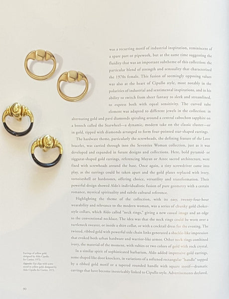CARTIER 1970 Aldo Cipullo Door Knocker Earrings IN 18Kt Gold With Onyxes