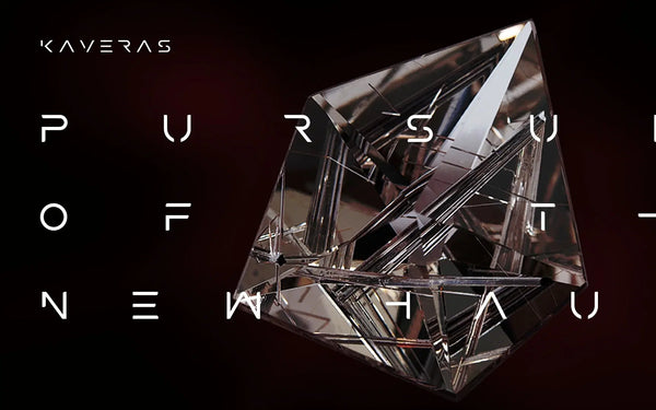 KAVERAS Geometric Cocktail Ring In 18Kt Gold With Diamonds & Rutile Quartz