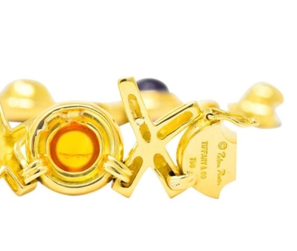 TIFFANY & CO. 1983 Paloma Picasso Necklace In 18Kt Gold With 100 Cts Gemstones