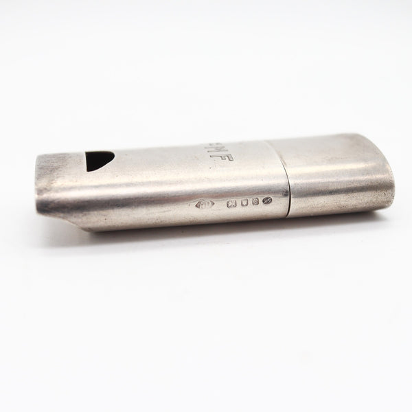 DUNHILL PARIS 1938 Art Deco Rare Multi Functional Lighter-Compass-Whistle In .925 Sterling Silver
