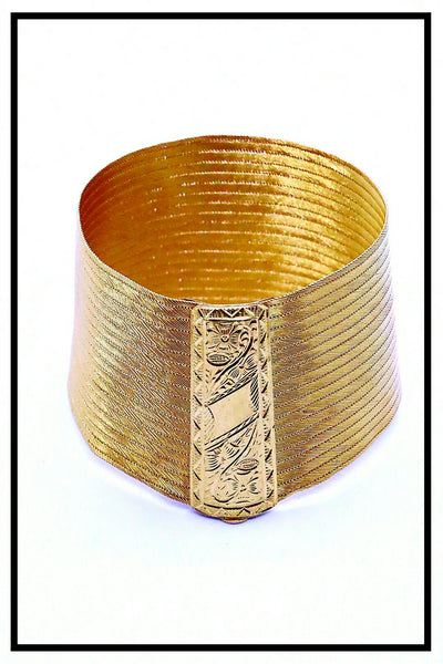 MASSIVE 22 KT YELLOW GOLD MESH LARGE BRACELET