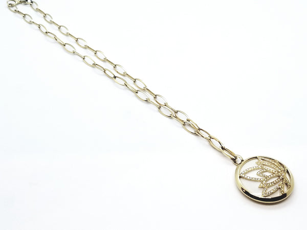 LUCA CARATI 18 KT YELLOW GOLD 2.00 Ct DIAMONDS NECKLACE