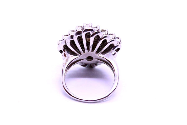 EUROPEAN 2.13 Cts DIAMONDS COCKTAIL RING IN 18 KT WHITE GOLD