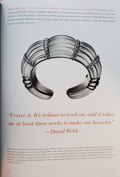David Webb New York 1970 Bombe Rock Quartz Bracelet Cuff In Platinum With 5.28 Cts Diamonds