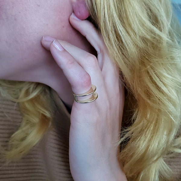 Jose Hess Convertible Two Tones Ring In 14Kt Gold With 1.80 Ctw In VS Diamonds