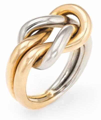 CARTIER PARIS 18 KT HERCULES LOVE KNOT RING VINTAGE 1950'S