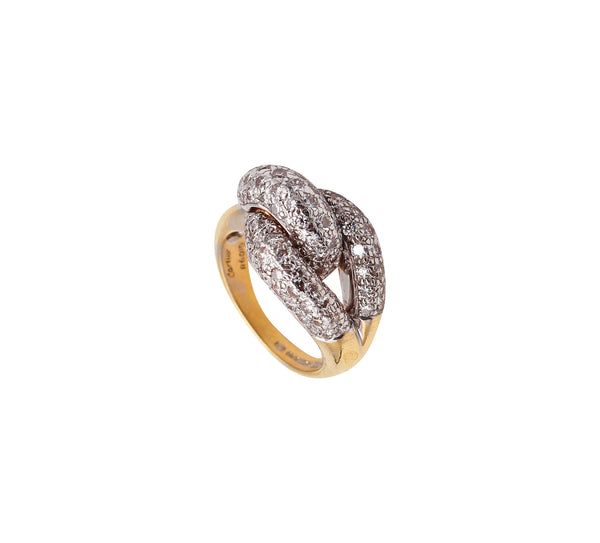 -Cartier London Knot Cocktail Ring In 18Kt Gold With 2.12 Ctw In Diamonds