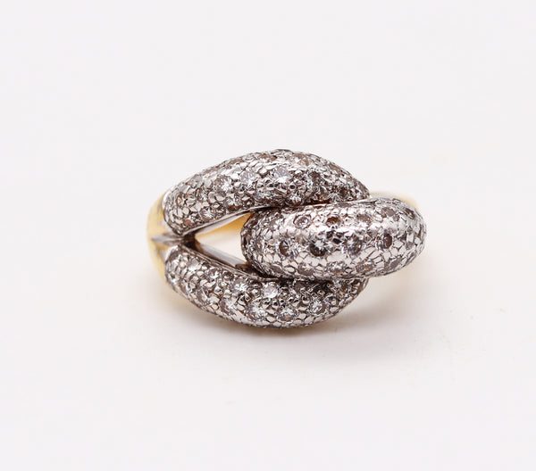 -Cartier London Knot Cocktail Ring In 18Kt Gold With 2.12 Ctw In Diamonds