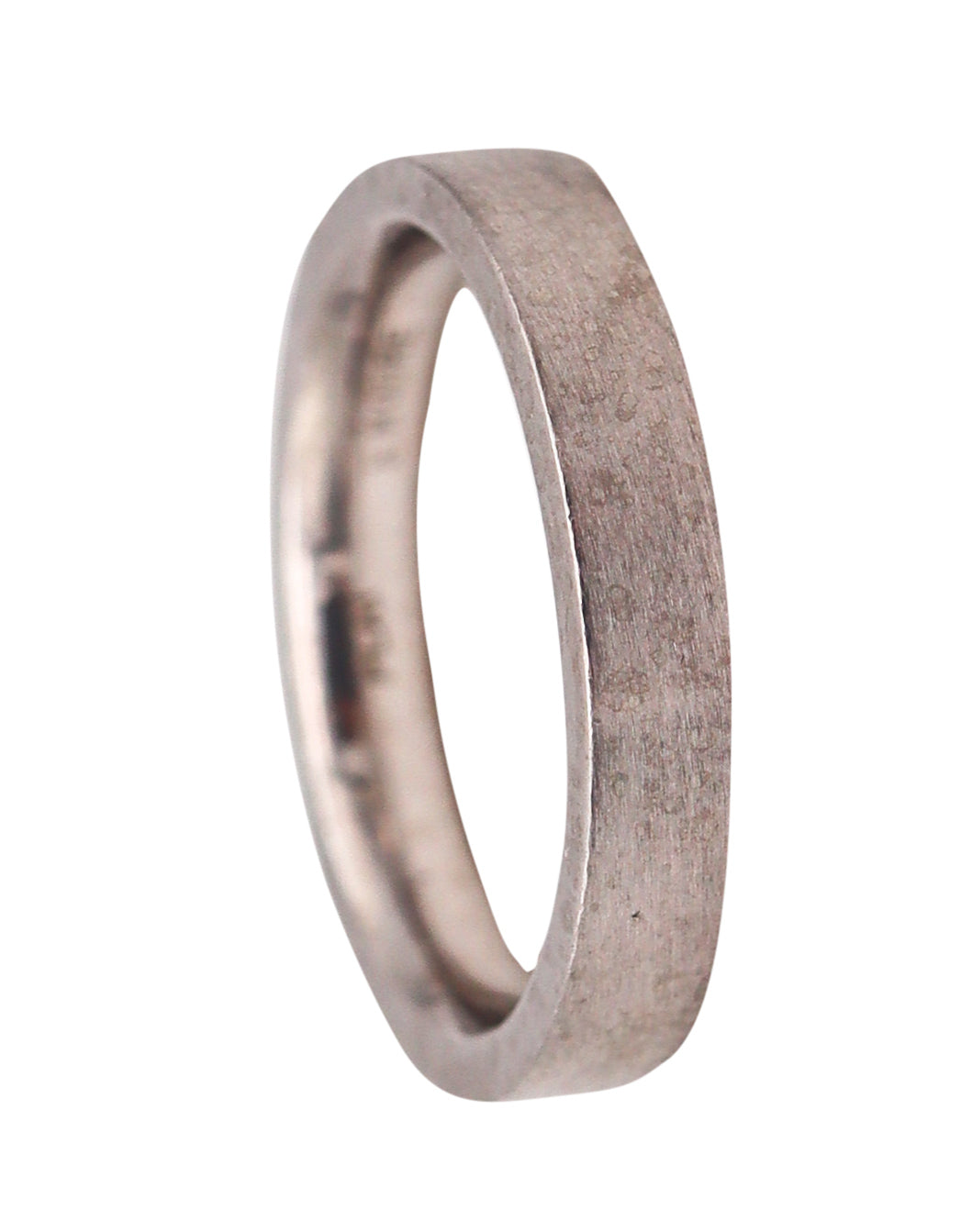 Stuart Moore Bauhaus Geometric Wedding Band Ring In Solid .950 Platinum