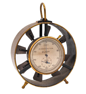 Anemometer 1950 Coal Mining Vintage Science Equipment In Brass And Steel
