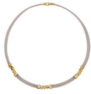Fred Paris Force 10 Triple Nautical Cable Necklace in 18 kt Yellow Go –  Treasure Fine Jewelry