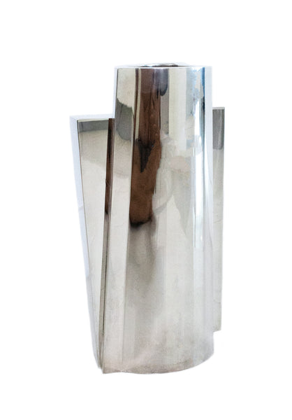 Damian Garrido 2003 Spain Modernist Geometric Arco Vase In 925 Sterling Silver