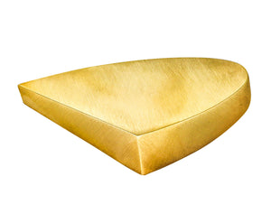 -Claude Chavent Paris Geometric Trompe L'Oeil Brooch In Sterling With 18Kt Gold Vermeil