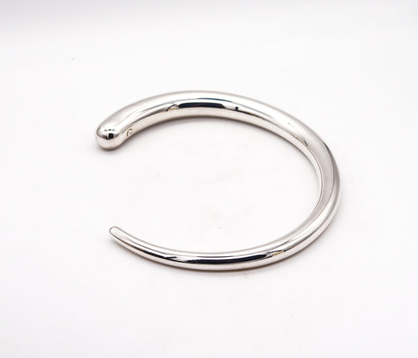-Monica Coscioni Roma Modern Free Form Choker Necklace In .925 Sterling Silver