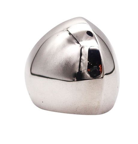 MONICA COSCIONI Modernist Cocktail Domed Ring In Solid .925 Sterling Silver