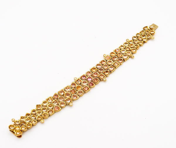 H. Stern Gem Set Flexible Bracelet In 18Kt Yellow Gold With 58.68 Cts In Gemstones