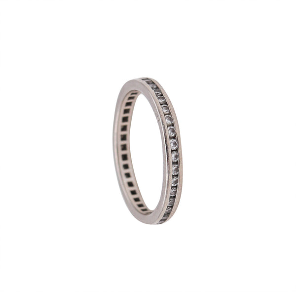 Oscar Heyman New York Classic Eternity Ring In Platinum With 41 Round Diamonds