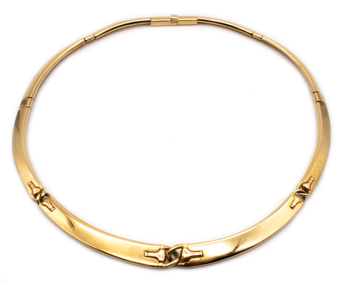 GUCCI 1970 ITALY 18 KT GOLD RARE NECKLACE CHOKER