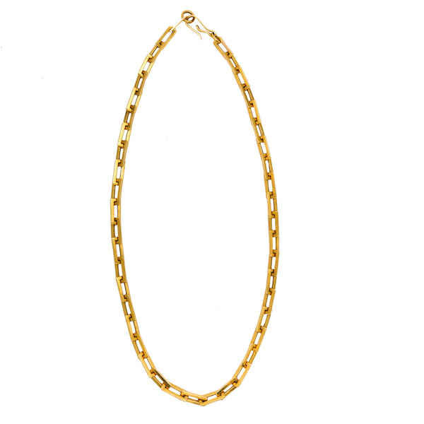 *Modernist 1970 Geometric links Chain in solid 18 kt Yellow Gold
