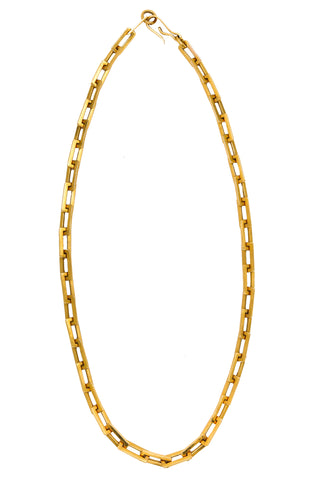 *Modernist 1970 Geometric links Chain in solid 18 kt Yellow Gold