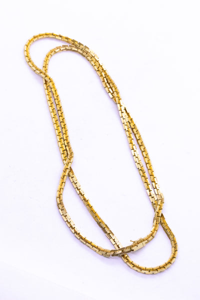 TIFFANY & CO. MASSIVE 18 KT SOLID GOLD SAUTOUIR NECKLACE