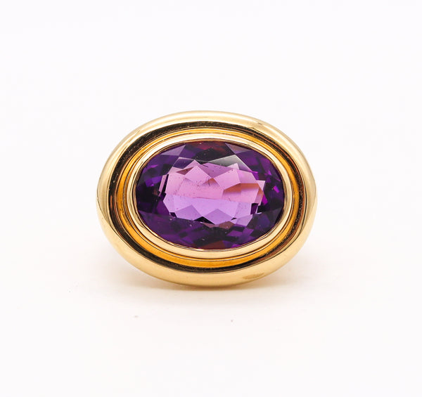 Tiffany Co. By Paloma Picasso Cocktail Ring In 18Kt Yellow Gold With 9.14 Cts Amethyst