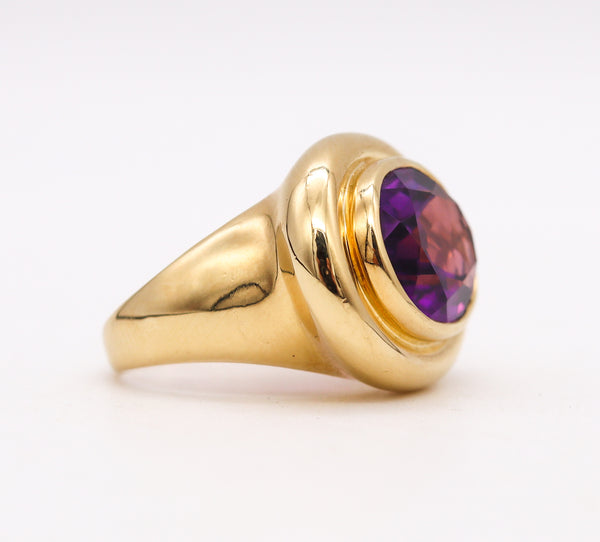 Tiffany Co. By Paloma Picasso Cocktail Ring In 18Kt Yellow Gold With 9.14 Cts Amethyst