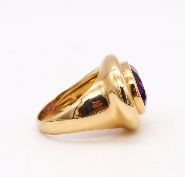 Tiffany Co. By Paloma Picasso Cocktail Ring In 18Kt Yellow Gold With 9.14 Cts Amethyst