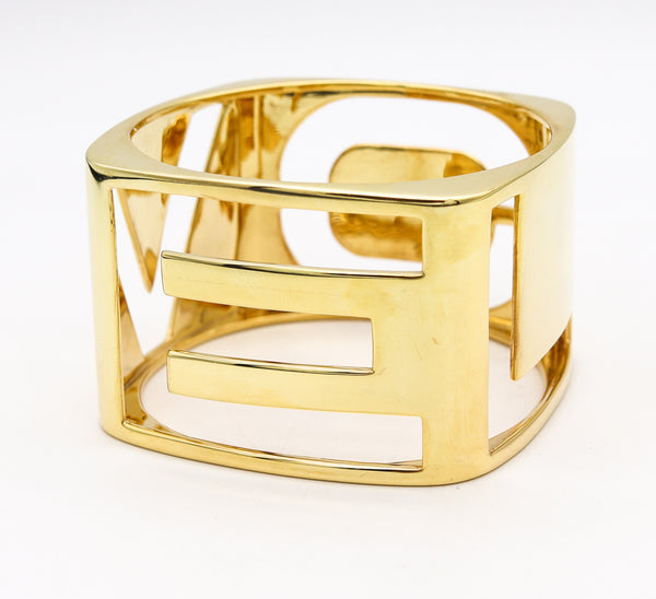 *Tiffany & Co. By Donald Claflin LOVE Bangle 18Kt Gold Vermeil In Solid Sterling Silver