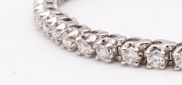 TENNIS BRACELET 14 KT WHITE GOLD MODERN LOOK WITH 2.70 Cts IN DIAMONDS