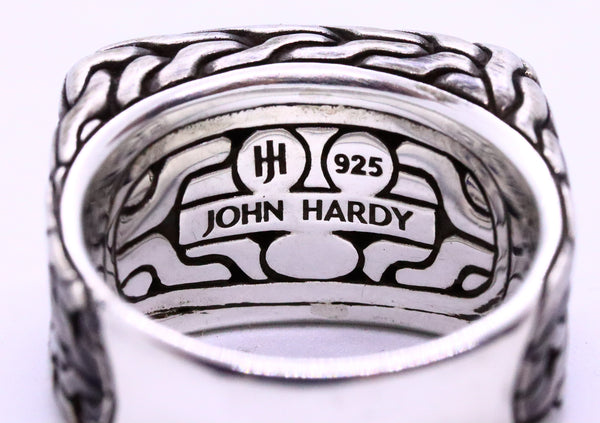 JOHN HARDY CHAINED STYLE MEN'S RING STERLING SILVER .925 BRAND NEW