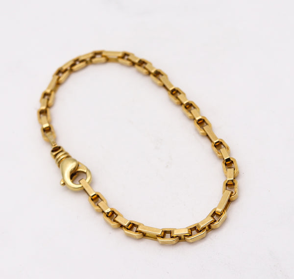 Tiffany And Co. Modernist Fancy Links Bracelet In Solid 18Kt Yellow Gold