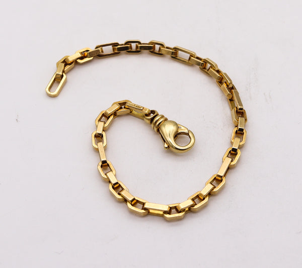 Tiffany And Co. Modernist Fancy Links Bracelet In Solid 18Kt Yellow Gold