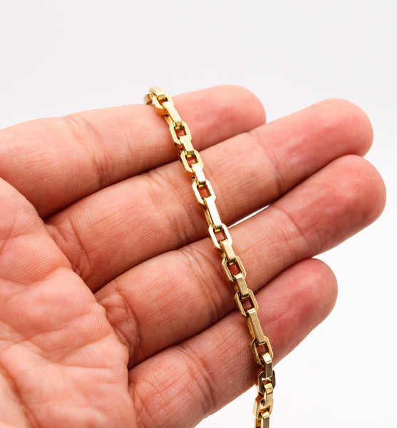 Tiffany And Co. Modernist Fancy Links Bracelet In Solid 18Kt Yellow Gold