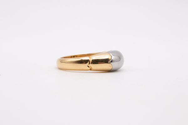 Bvlgari Roma Tronchetto Ring In 18Kt Gold Two Tones