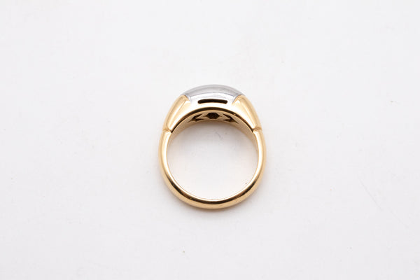 Bvlgari Roma Tronchetto Ring In 18Kt Gold Two Tones