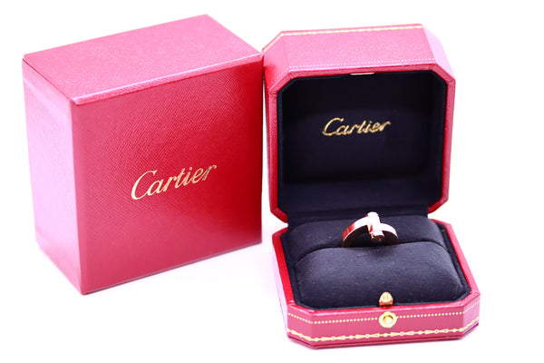 CARTIER 18 KARAT ROSE GOLD RING "MENOTTE" SIZE 50 BRAND NEW IN BOX