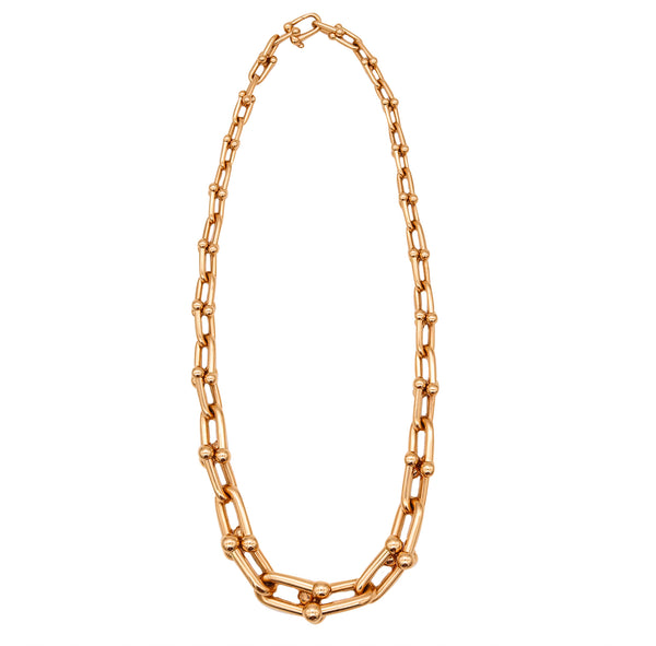 *Tiffany & Co. Modern HardWare Graduated Necklace in solid 18Kt yellow gold