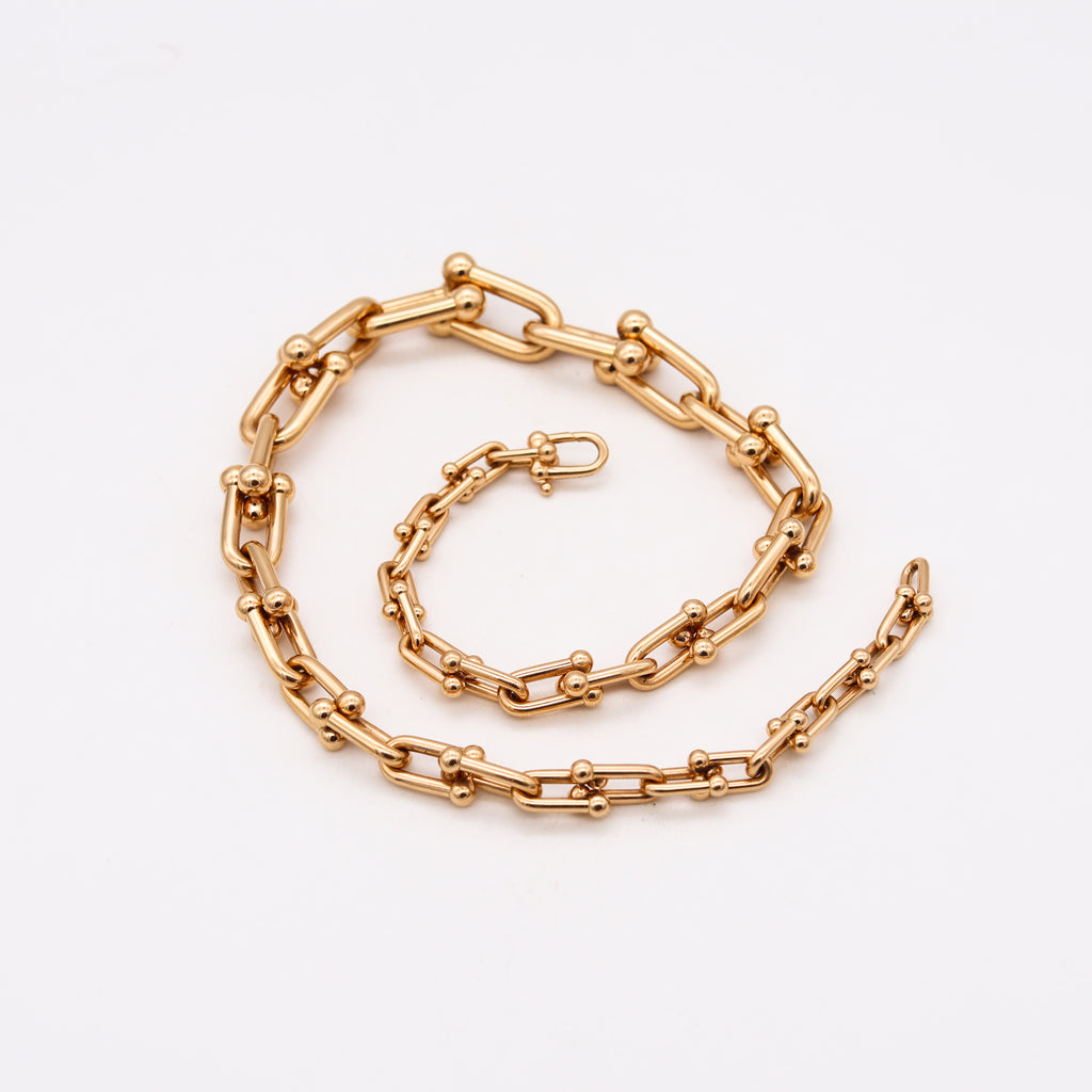 Tiffany Hardwear Graduated Link Necklace in 18K Gold, Size: 18 in.
