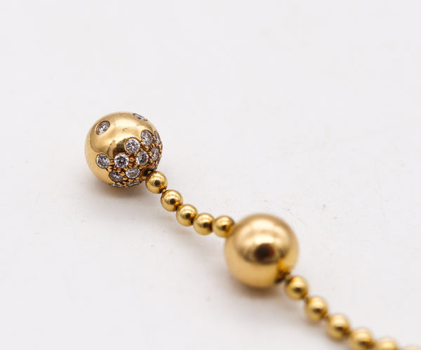 Cartier Paris Draperie Decolette Necklace In 18Kt Yellow Gold With 25 VVS Diamonds