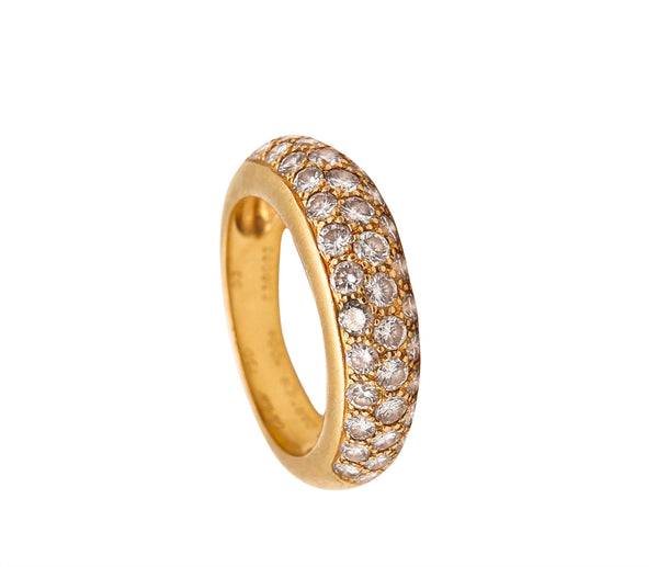 *Cartier Paris Mimi Band Ring In 18Kt Yellow Gold With 1.15 Ctw In VVS Diamonds